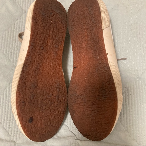 Superga Velvet Sneakers Skate Shoes Womens Size 7 Beige Tan S00DJRO - Picture 11 of 16